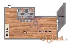 Sa PDV-om , odličan jednosoban stan.