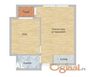 Stan NOVI SAD,ADICE - 39 m2 93600 €, ID: 1100853
