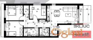 NAJLON PIJACA, 80m2, Troiposoban sa pdv, Izgradnja, Kredit