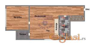 Prodaje se dvosoban stan u izgradnji Adice