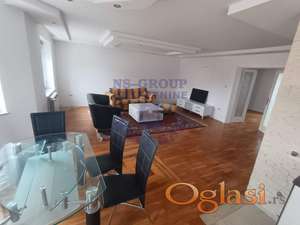 Izdaje se prostran, kompletno namešten četvorosoban stan površine 120 m², koji se nalazi u mirnom i lepom delu Veternika.