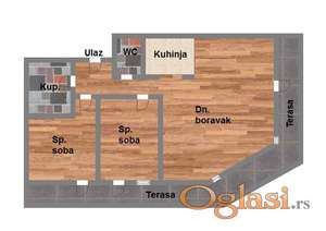 Trosoban stan u izgradnji, Stari Majur-Petrovaradin