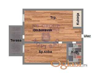 Dvosoban stan na Telep, 40m2