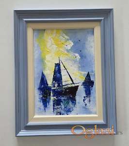 Ulje na platnu - Plavi san, prelepa slika!