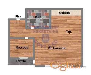 Dvosoban stan u izgradnji, Petrovaradin