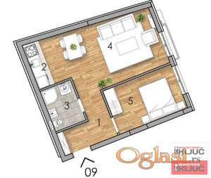 PODBARA, 42 m2, Dvosoban sa pdv, Izgradnja