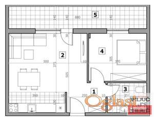 SREMSKA KAMENICA, 56m2, Dvosoban sa pdv