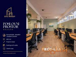 Višenamenski poslovni prostor 480m2 sa parking mestima na izuzetnoj lokaciji