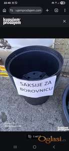 NOVO Saksije za borovnicu 40L + saksije sa nogarima