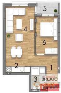 SOMBORSKI BULEVAR, 47m2, Dvosoban sa pdv