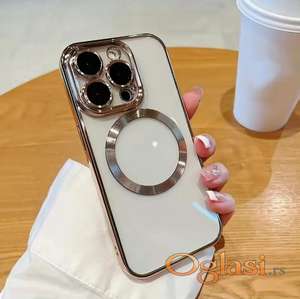 iPhone maska Magsafe zlatna 15 pro max