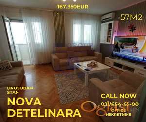 Dvosoban stan na Novoj Detelinari 57m2