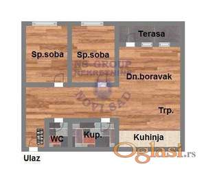 Trosoban stan na Telepu, 70m2