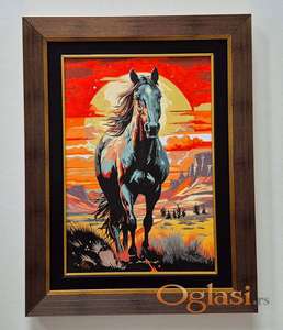 Ulje na platnu - Slika Konja, broj dva.