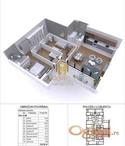 Četvorosoban stan u izgradnji - 103m2