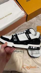 AKCIJA Louis Vuitton Trainers Crno Bele