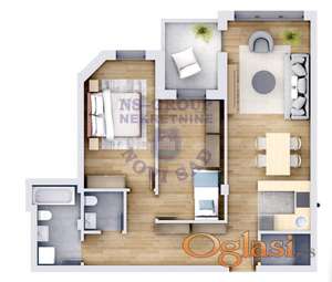 Trosoban stan u izgradnji