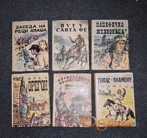 Komplet roman Western, 6 knjiga
