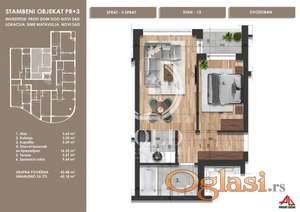 NA PRODAJU - DVOSOBAN STAN NA MIRNOJ LOKACIJI - 43.50m2
