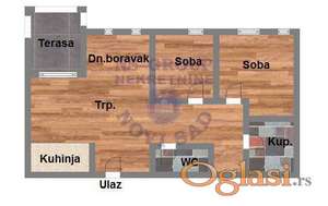 Izgradnja! Dvoiposoban stan na Mišeluku!