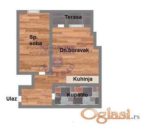 Dvosoban stan u izgradnji na Podbari