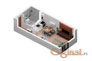 Podbara-Lepa Garsonjera 27 m2 u Pogodnom kraju-povrat PDV-065/385 8880