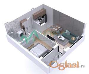 Nov jednoiposoban stan na Podbari – 44m²