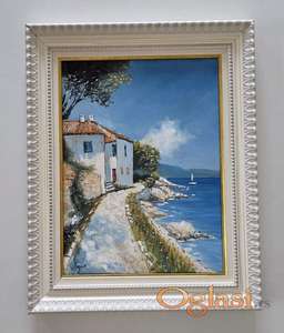 Ulje na platnu - Mediteranska obala, slika cetiri.