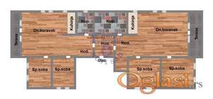 Šestosoban stan u izgradnji na Mišeluku!