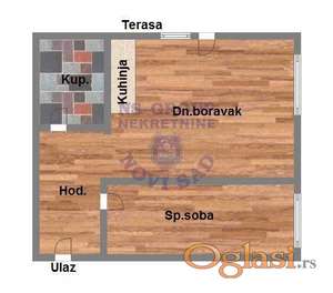 Komforan dvosoban stan na jednoj od lepših lokacija u Petrovaradinu.