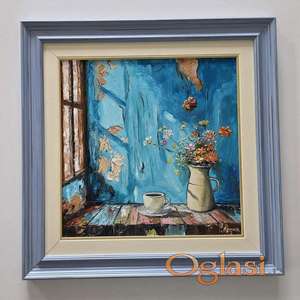 Ulje na platnu - Prozor uspomena, prelepa slika!