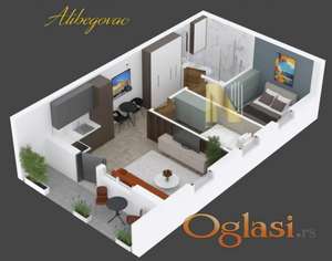 DVOIPOSOBAN STAN | 43 KVADRATA | CENA 62000E