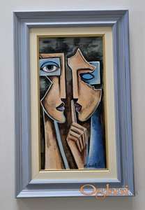 Ulje na platnu - Plava tisina, prelepa slika!