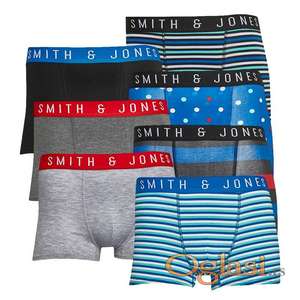 Smith and Jones Men's Tolum Seven-Pack Boxers - 7 bocerica