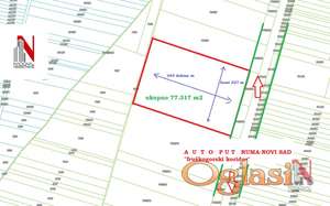 IINVESTICIONI BISER parcela od 77.317m2 FRUŠKOGORSKI KORIDOR !