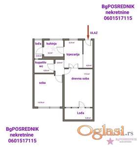 Novi Beograd, Blok 70a, Omladinskih brigada, 62m2