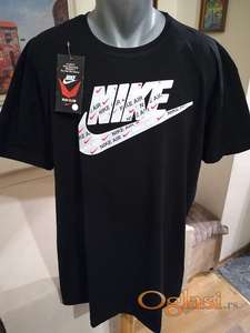 Nova muska pamucna markirana majica Nike Crna 3XL Novo Veliki model