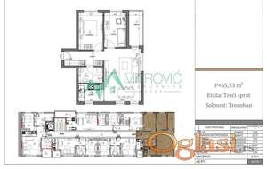 Trosoban stan u novogradnji – Telep, 65m² (Šifra: 1004801) 