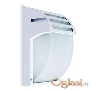 Baštenska zidna lampa BOSS bela