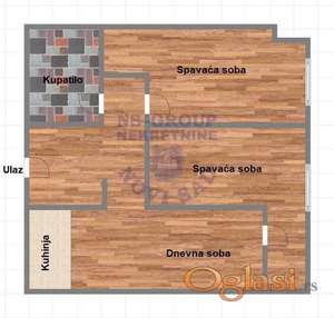 Trosoban 65m2 Telep