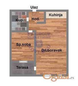 Dvosoban stan u izgradnji na Bulevaru Partijarha Pavla