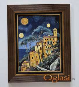 Ulje na platnu - Letnja noc, prelepa slika!