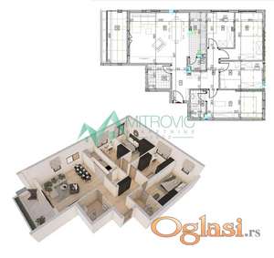 Sremska Kamenica - Kvalitetna zgrada - stanovi od 28m2 do 130 m2 