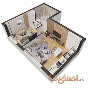 Jednoiposoban, 36m2, Adice