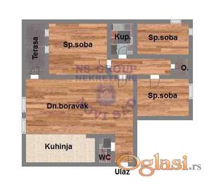 Četvorosoban stan u izgradnji 80m2