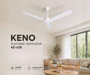 Plafonski beli ventilator+5 brzina