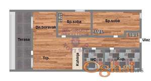 Trosoban stan u izgradnji na Adicama