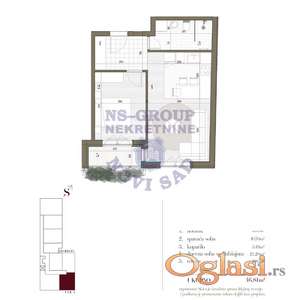 Dvosoban - 47m2 - Telep