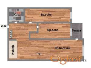 Dvoiposoban stan - 51m2 - Somborski bulevar