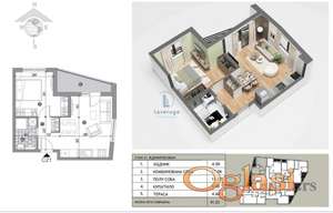 Novogradnja, Žarkovo, 44.52 m2, sa PDV-om